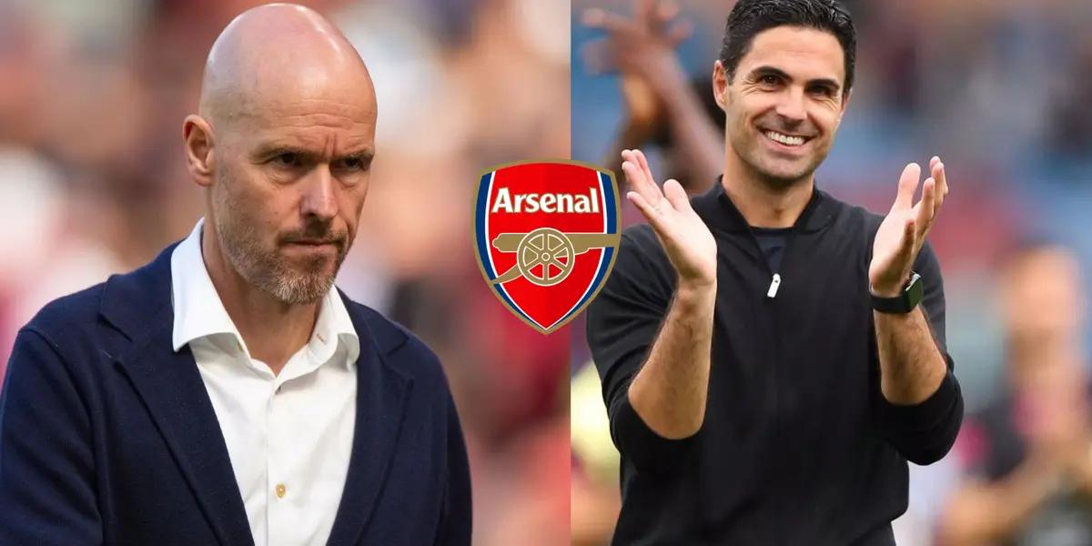 The player who did not want to play with Ten Hag and will now be Mikel Arteta's new pupil