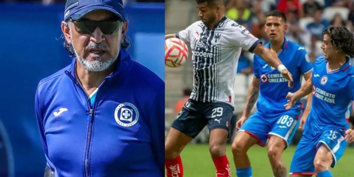 The player who disappointed Gutierrez in the duel between Cruz Azul and Rayados; he won't stay with La Maquin