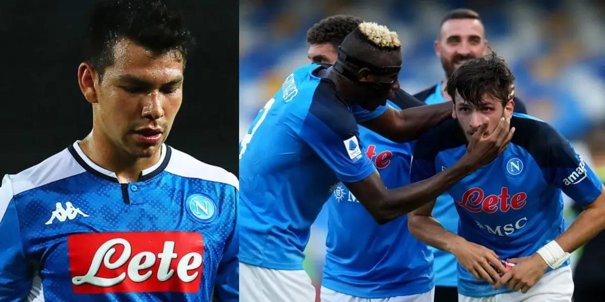 The player who doesn't want Hirving Lozano at Napoli and shows it on the pitch.