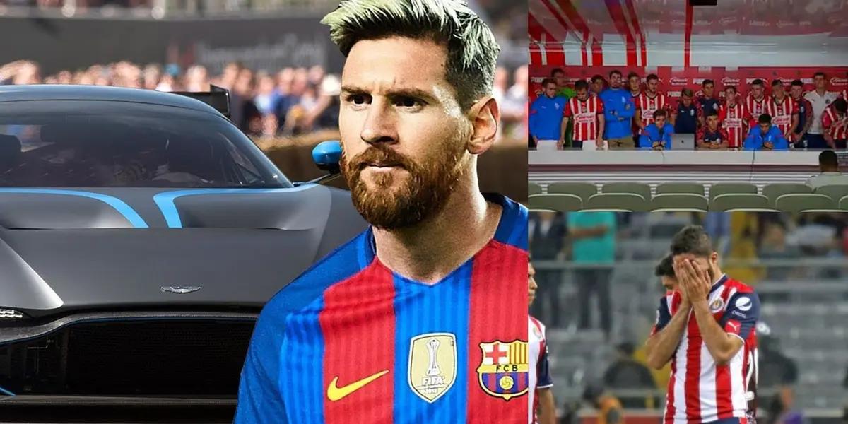 The players came out to say that they are sorry and that they will pay the box office against Monterrey, but one of them is driving around in a car similar to Messi's.