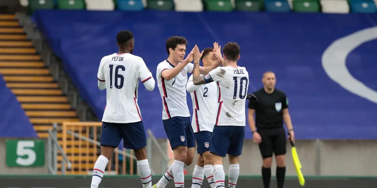 The players each scored a goal in the friendly win.