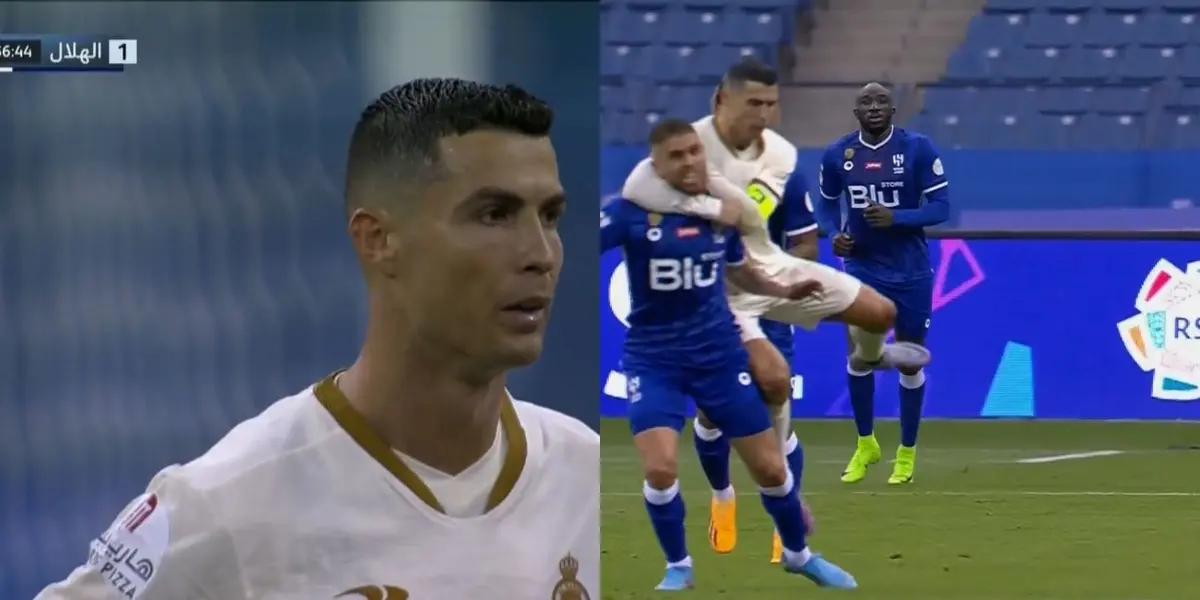 The Portuguese is criticized for an obscene gesture he made after losing in the Saudi league