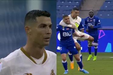 The Portuguese is criticized for an obscene gesture he made after losing in the Saudi league