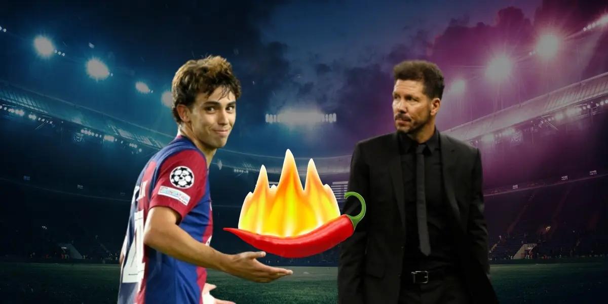 The portuguese stands out at Barça this season and does not forget Diego Simeone at 'Aleti'.