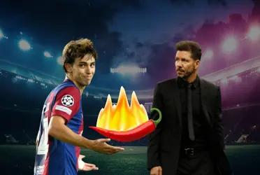 The portuguese stands out at Barça this season and does not forget Diego Simeone at 'Aleti'.