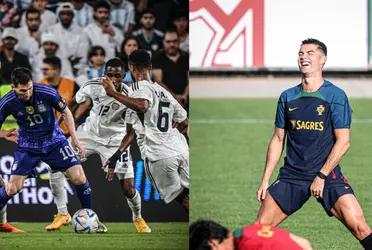 The Portuguese star is not going through a good personal moment and he dedicated a few words to the defender of the 'Scaloneta'.