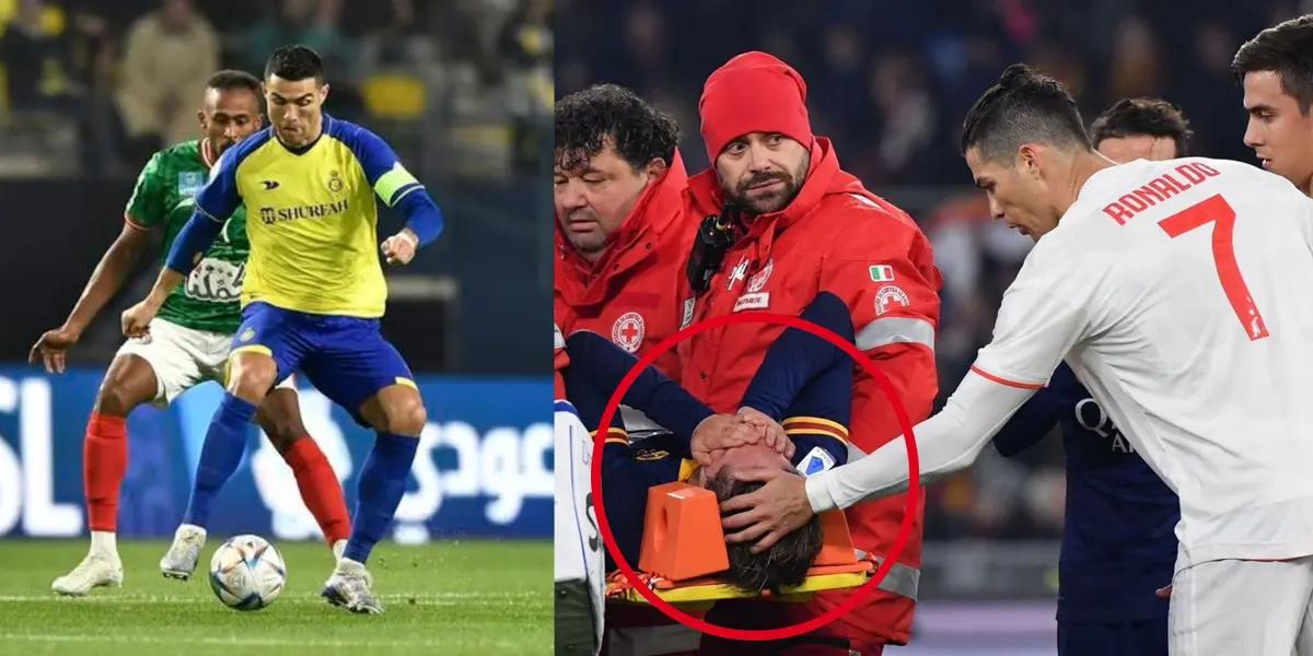 The Portuguese star was led by coach Gallardo last week in a friendly, and a detail he made went viral.