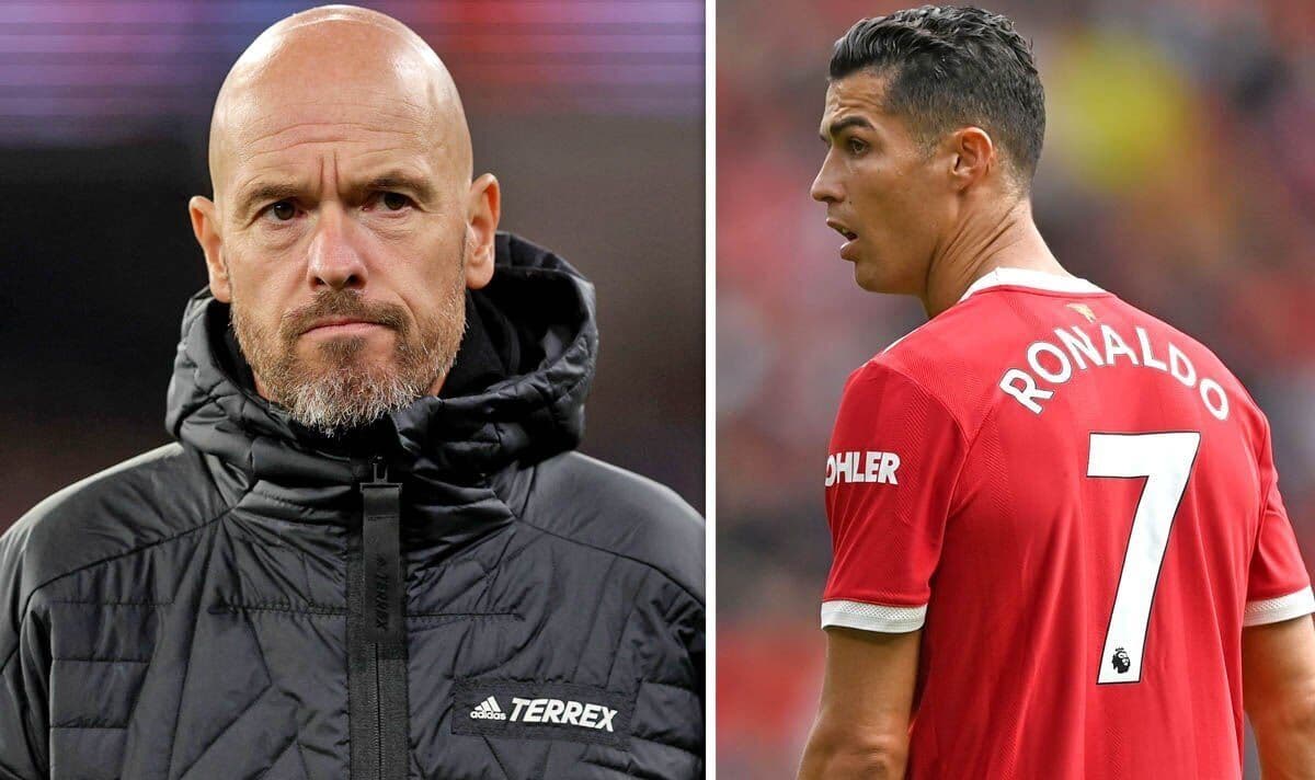The Portuguese star watched the first half from the bench and came on in the second half.