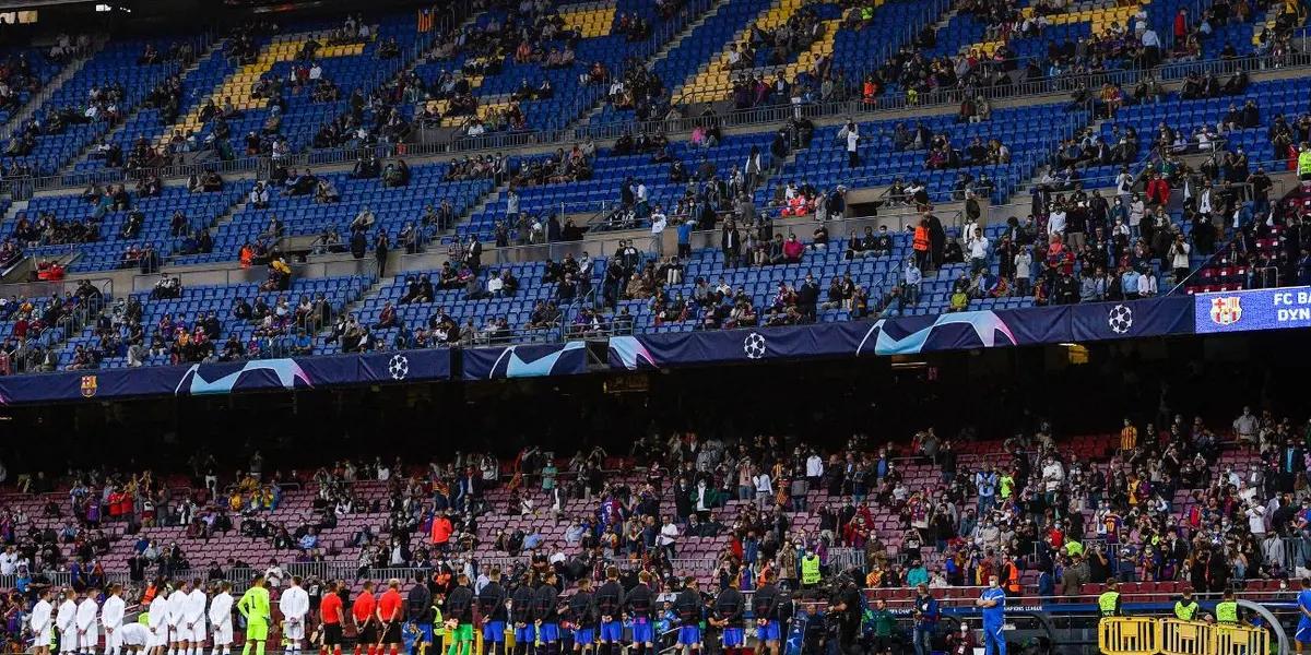The president of Barcelona, concerned about the poor attendance at the stadium, made a special request to the people. No Messi's effect.