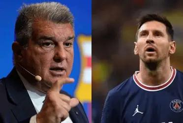 The president of Barcelona referred to the possibility of Lionel's return and his words did not go unnoticed