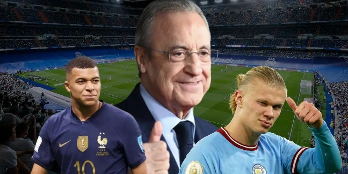 The president of the white club has already chosen between Mbappé or Haaland for the summer of 2024.