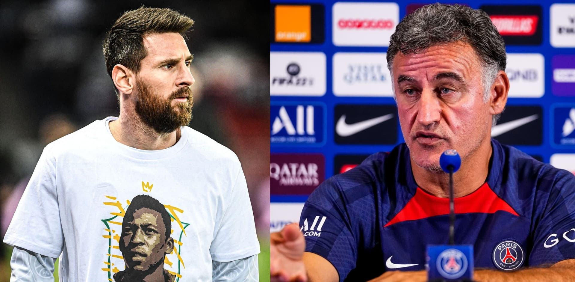 The PSG coach did not hold anything back and highlighted the presence of the world champion