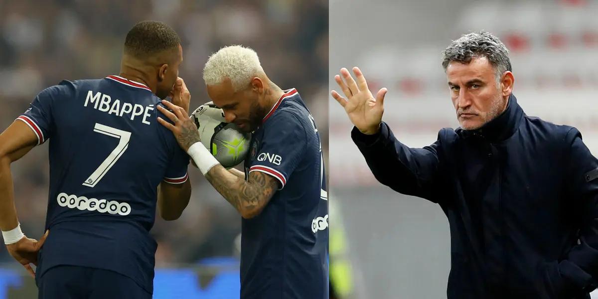 The PSG coach spoke about the tension between Mbappe and Neymar.