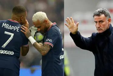 The PSG coach spoke about the tension between Mbappe and Neymar.