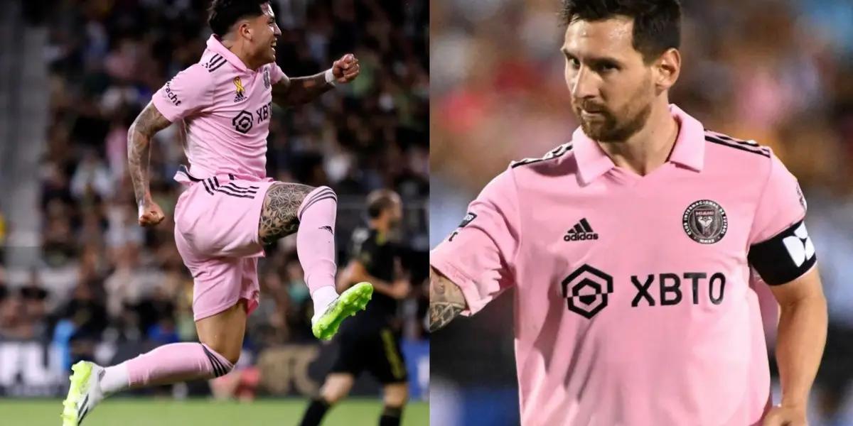 The reaction of one of the Inter Miami scorers after the LAFC game