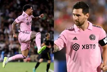 The reaction of one of the Inter Miami scorers after the LAFC game