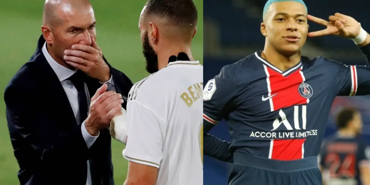 The Real Madrid fans were excited about the arrival of Kylian Mbappe but because of Zinedine Zidane and Benzema, the PSG striker would stay in Paris.