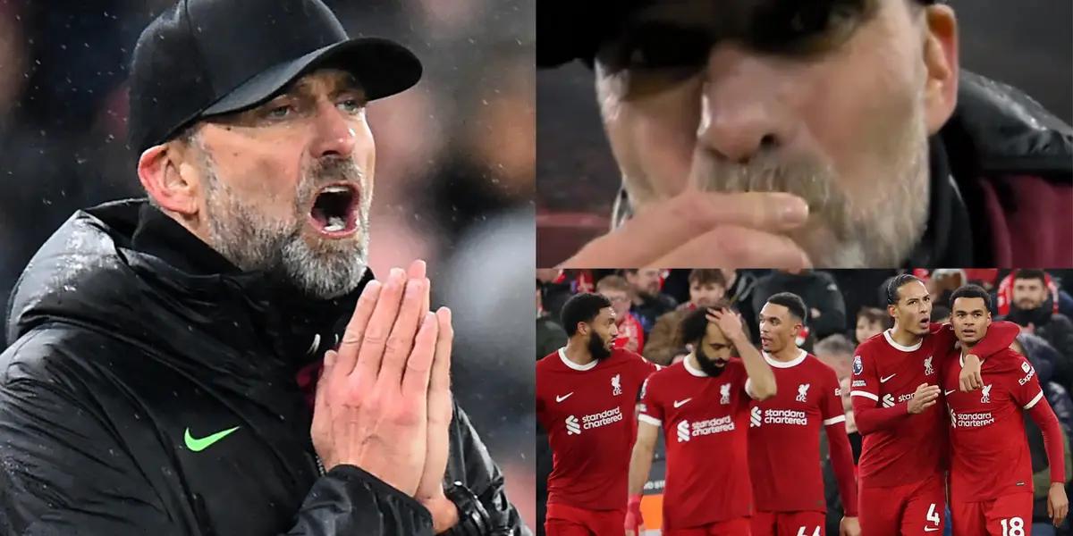 The Reds manager was rescued from a strong scolding by a cameraman.