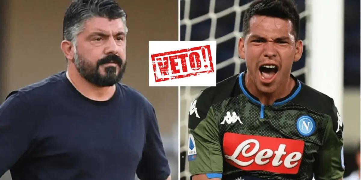 The scandal that would make Hirving Lozano end up banned from Napoli, not even Gattuso dared to question the Mexican like that
