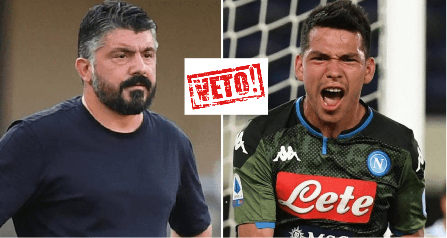The scandal that would make Hirving Lozano end up banned from Napoli, not even Gattuso dared to question the Mexican like that