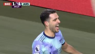 The Spaniard took advantage of a corner kick to score the 2-1