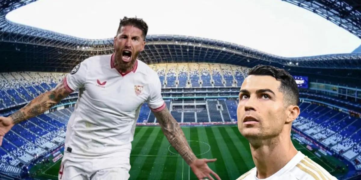 Sergio Ramos and Cristiano Ronaldo