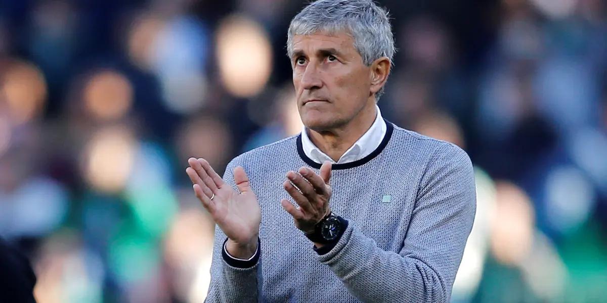 The Spanish Quique Setién, who is free, has taken a lot of strength for being the new coach of the team.