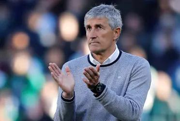 The Spanish Quique Setién, who is free, has taken a lot of strength for being the new coach of the team.