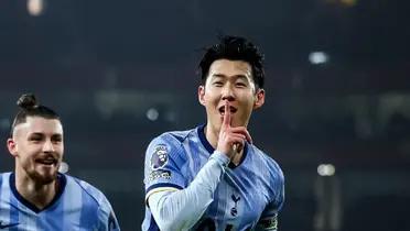 The Spurs captain scored a great goal to put his team on top of the scoreboard in Wednesday's match at the Emirates Stadium