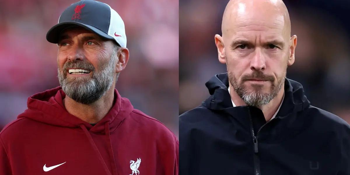 The stat that puts Erik Ten Hag above Jurgen Klopp