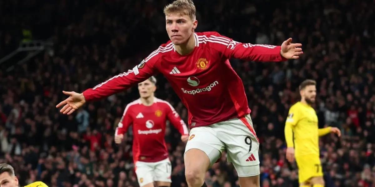 The striker contributed to the Red Devils' victory over Bodo in the Europa League.