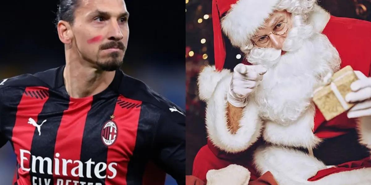 The Swedish attacker, always polemical, now talked about Santa Claus after Christmas.