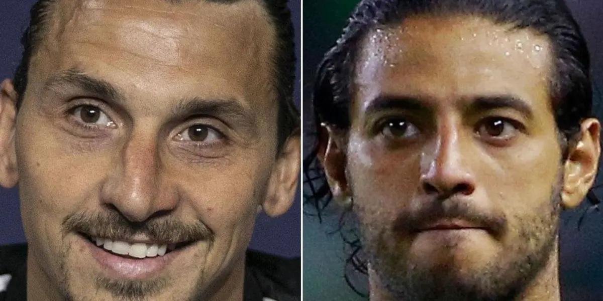 The Swedish had a tremendous gesture with his companions, leaving Carlos Vela in fault.