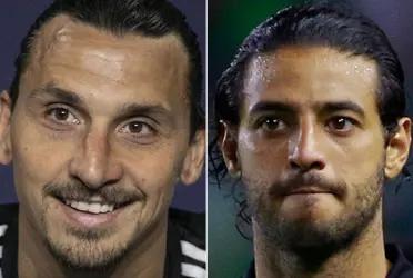 The Swedish had a tremendous gesture with his companions, leaving Carlos Vela in fault.