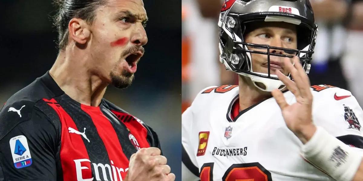 The Swedish striker and the American football quarterback were compared for this curious reason.