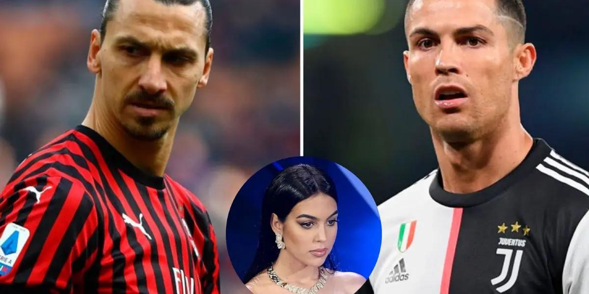 The Swedish striker had a great idea and took advantage from Georgina Rodríguez, CR7’s girlfriend.