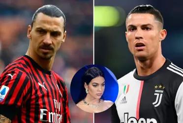 The Swedish striker had a great idea and took advantage from Georgina Rodríguez, CR7’s girlfriend.