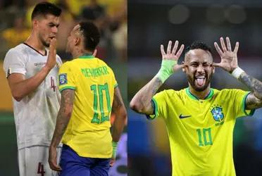 The tense moment that Neymar experienced after the Brazil game