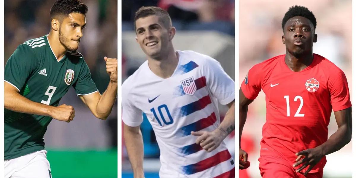 The three largest nations in the continent field most of the North American most expensive players, who play in the biggest leagues in the world.