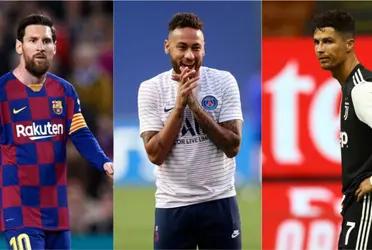 The three most important players in the world move millions of fans but Neymar is below Messi and Ronaldo