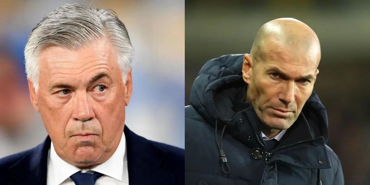 The tremendous lesson that Carlo Ancelotti gives Zinedine Zidane in the Champions League
