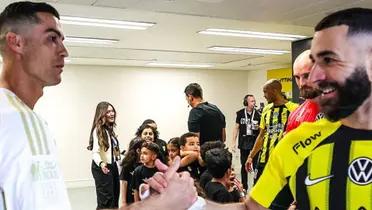 The two world stars were at the center of the scoring match between Al Ittihad and Al Nassr.