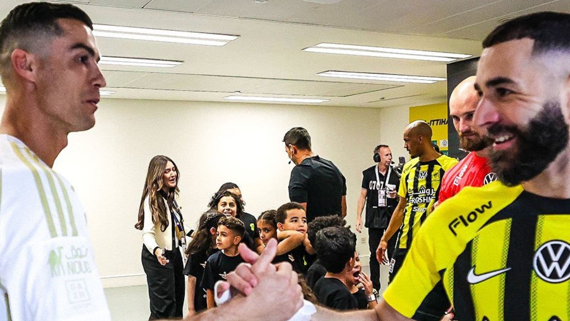 The two world stars were at the center of the scoring match between Al Ittihad and Al Nassr.