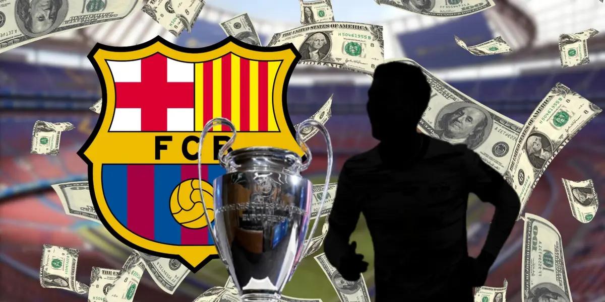 The UEFA Champions League trophy, which FC Barcelona hasn't won since 2015