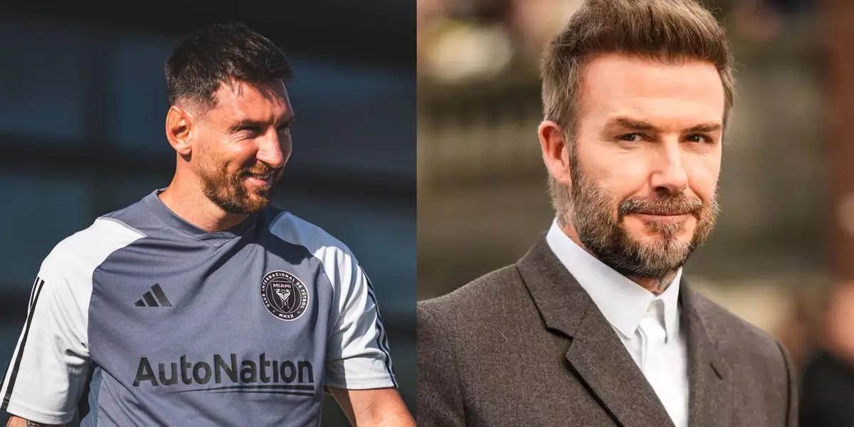 The unexpected message Lionel Messi receives from David Beckham in the first training sessions of the Argentinian