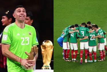 The universe took it out on Argentina's goalkeeper. He made fun of some countries but he went too far with Mexico. Now comes the karma