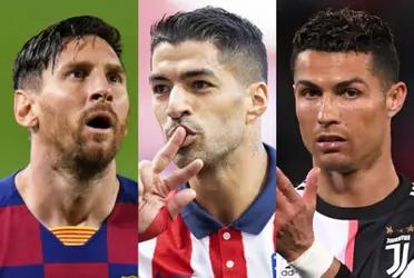 The Uruguayan is having a tremendous season, improving the numbers of Messi and Cristiano.