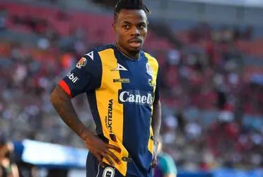 The Uruguayan striker scored the second goal of the game to seal yesterday's win for the Aguilas.