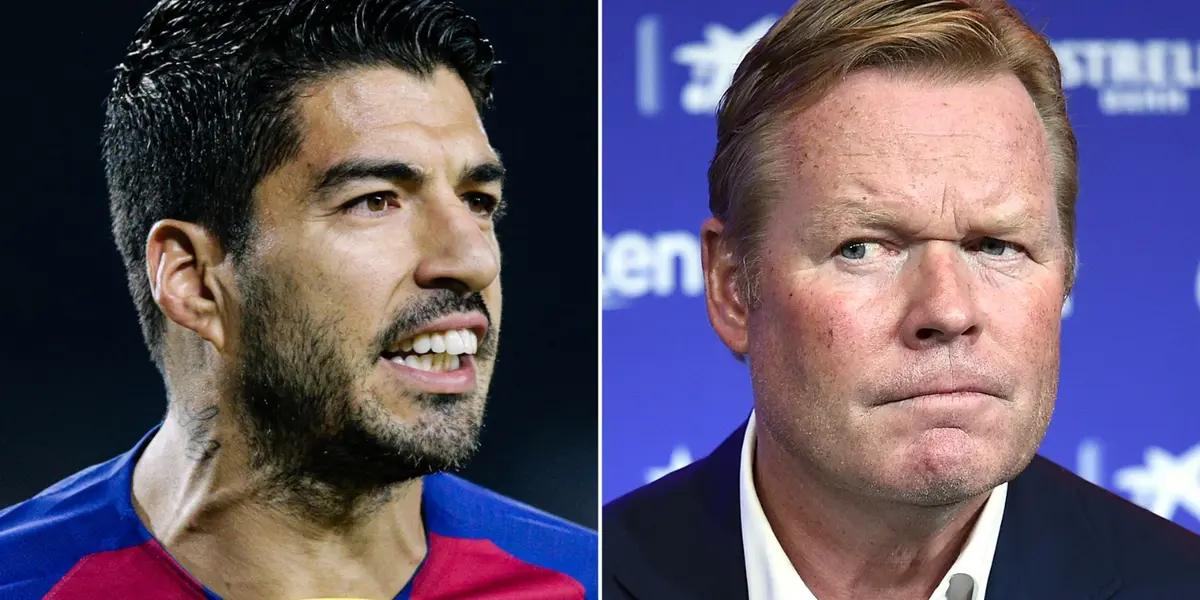 The Uruguayan striker sent a clear message to the Dutch head coach, who axed him from Barça.