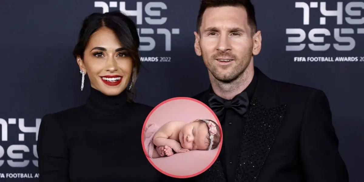 The wife of the argentinian star surprised everyone on her social networks.
